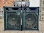 JB SYSTEMS M20 speakers + PA 940 MKII versterker, Ophalen, Gebruikt, Minder dan 500 watt, P.A.