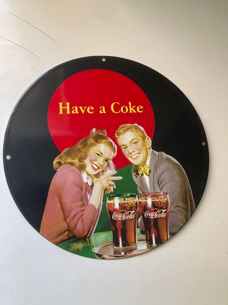 Coca cola emaille, Ophalen of Verzenden, Zo goed als nieuw