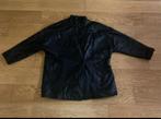 Veste en cuir noir vintage taille XL, Enlèvement, Comme neuf, Noir