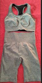 Sport set dames / gym set grijs maat M – shaping, Taille 38/40 (M), Gris, Enlèvement ou Envoi, Fitness ou Aérobic