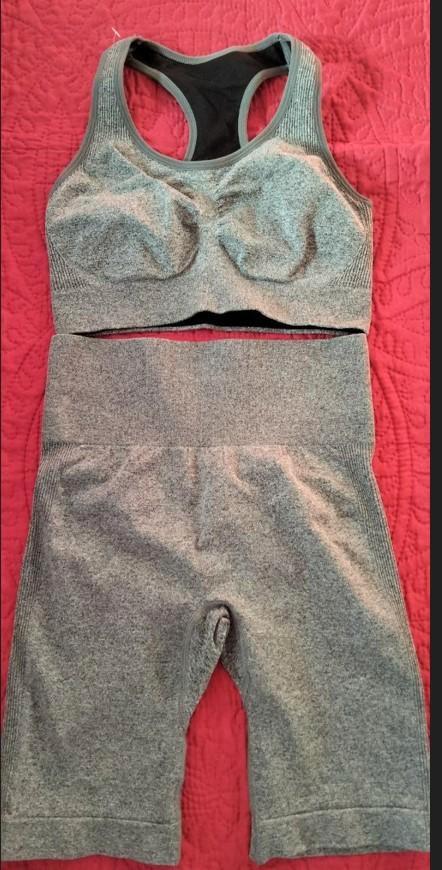 Sport set dames / gym set grijs maat M – shaping, Kleding | Dames, Sportkleding, Nieuw, Fitness of Aerobics, Maat 38/40 (M), Grijs