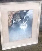 Pastel Danseuse de ballet signe e butjens, Antiquités & Art, Enlèvement ou Envoi