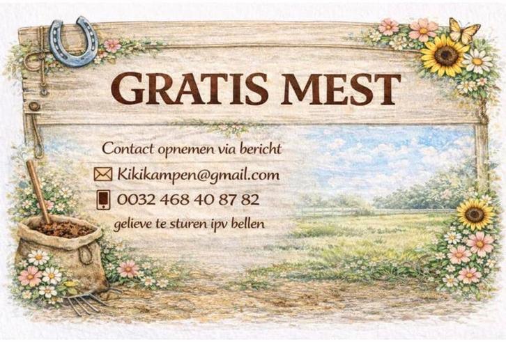 Gratis mest lommel, Tuin en Terras, Aarde en Mest, Mest, Ophalen