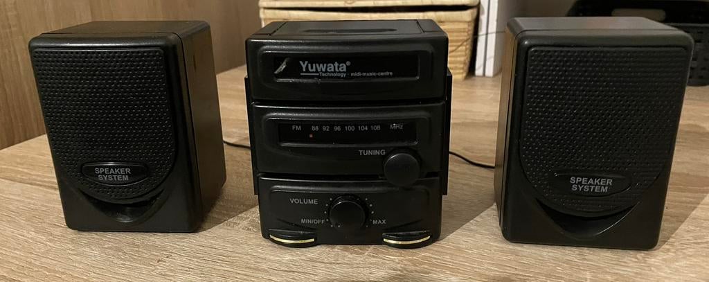 Mini-radio Yuwata avec 2 haut-parleurs, Enlèvement ou Envoi, Comme neuf, Radio