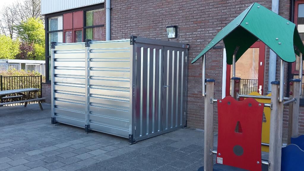 schoolplein opslagcontainer/buitenspeelgoed/container, Kinderen en Baby's, Speelgoed | Overig, Nieuw, Jongen of Meisje, Ophalen