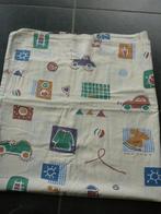 lakentje met figuurtjes + kussenovertrek, Kinderen en Baby's, Ophalen of Verzenden, Gebruikt, Overige typen