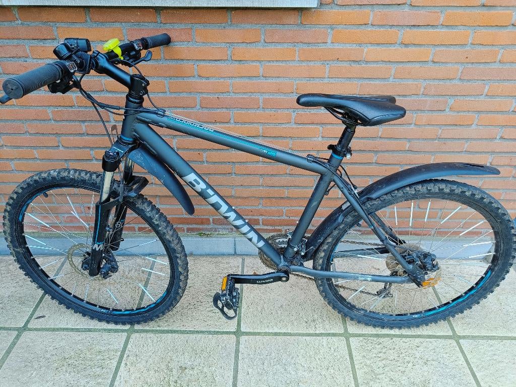 Donkergrijze MTB Btwin Rockrider 500, Autres marques, 45 à 49 cm, Enlèvement, Utilisé