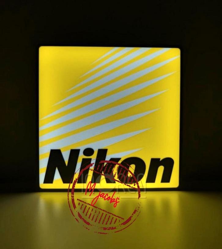 Boîte à lumière/publicité Nikon avec éclairage LED., Collections, Marques & Objets publicitaires, Enlèvement ou Envoi
