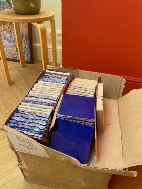 Blauwe tegels, Ophalen, Nieuw, Minder dan 20 cm, Minder dan 20 cm