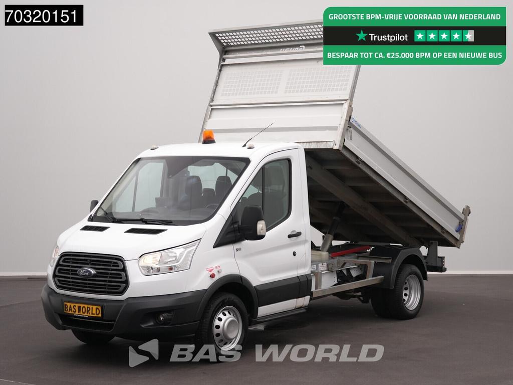 Ford Transit 170pk Kipper Dubbellucht 3,5t Trekhaak Airco Cr, Stof, Euro 6, 4 cilinders, Multifunctioneel stuurwiel
