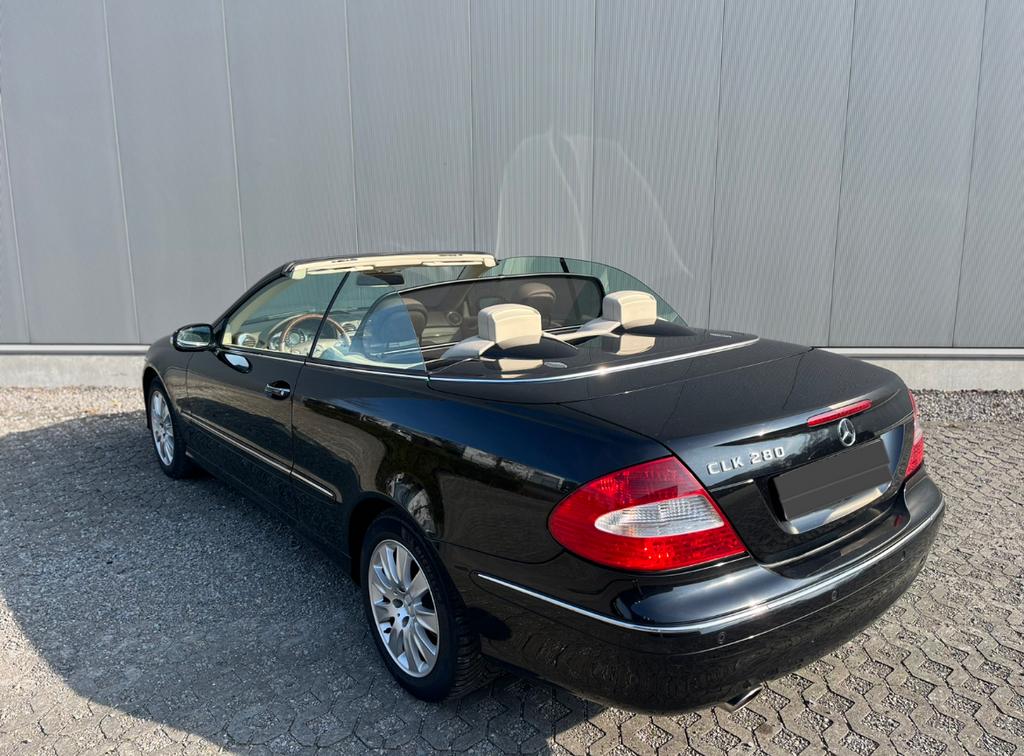 Mercedes CLK 280 V6 // AUTOMAAT ✅Cabrio  Elegance uitvoering, Auto's, Automaat, 4 zetels, Achterwielaandrijving, Beige