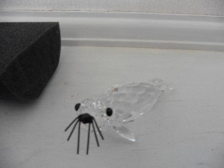 SWAROVSKI, belle figurine en cristal, phoque, Collections, Collections Animaux, Neuf, Statue ou Figurine, Autres, Enlèvement ou Envoi