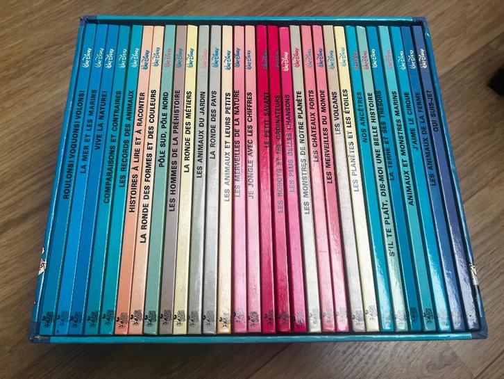Walt Disney - Collectie 30 boeken "Leren door spelen" in FR, Verzamelen, Disney, Zo goed als nieuw, Overige typen, Ophalen
