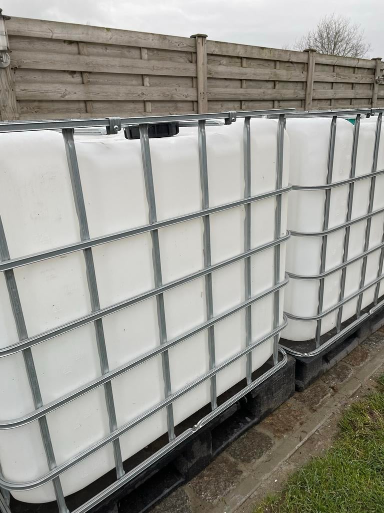 Gereinigde IBC vaten 1000l…op is op, Jardin & Terrasse, Barils de pluie, Comme neuf, Enlèvement