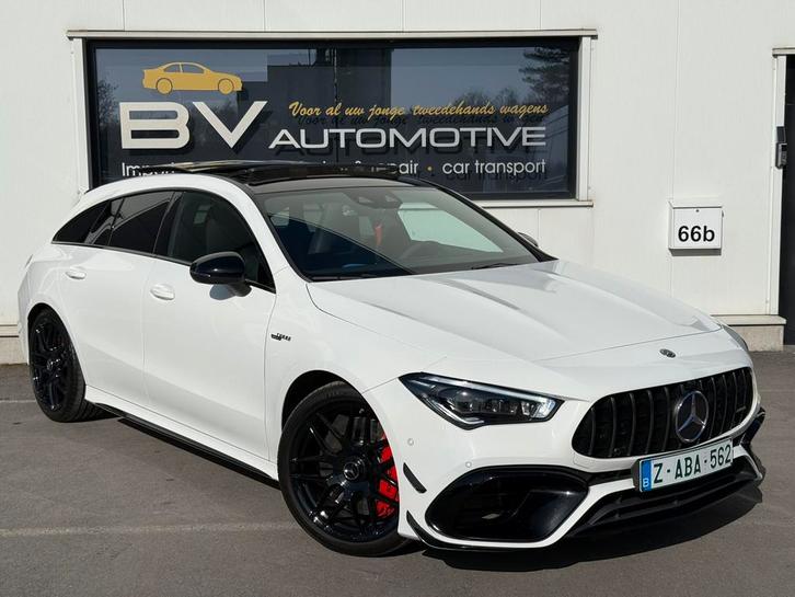 MERCEDES CLA 45 S 4 MATIC - PANO - BURMESTER - AERO PACK, Autos, Mercedes-Benz, Entreprise, Achat, CLA, 4x4, Caméra de recul, Phares directionnels