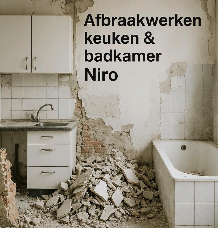Afbraakwerken keuken & badkamer ️, Ophalen of Verzenden
