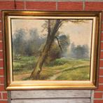 OUDE OLIEVERF SCHILDERIJ LANDSCHAP ARNHOUDTS, Ophalen of Verzenden