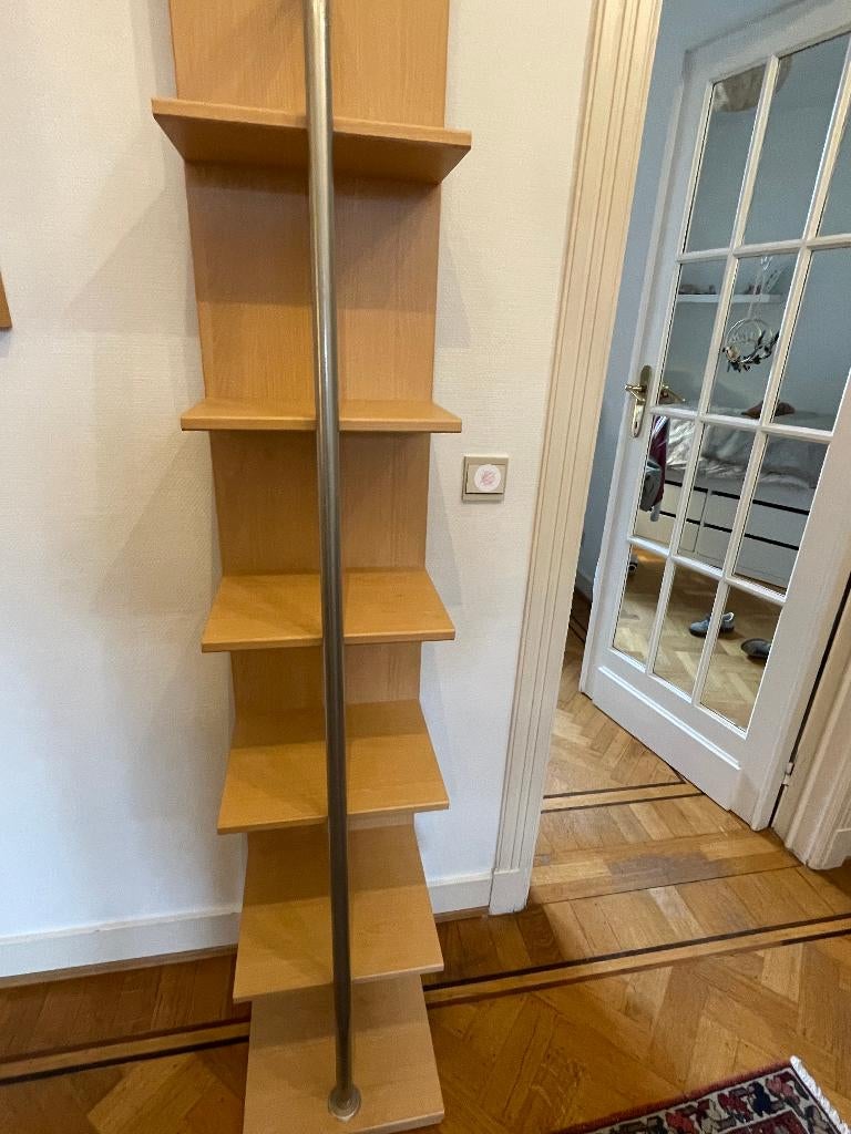 étagère colonne tournante, Maison & Meubles, Comme neuf, Enlèvement, Bois, 150 disques ou plus