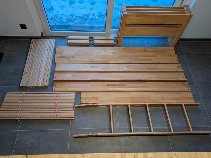 Lit superposé séparable en hêtre massif, Maison & Meubles, Chambre à coucher | Lits, Bois