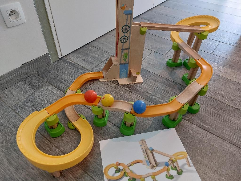 Knikkerbaan haba, Ophalen