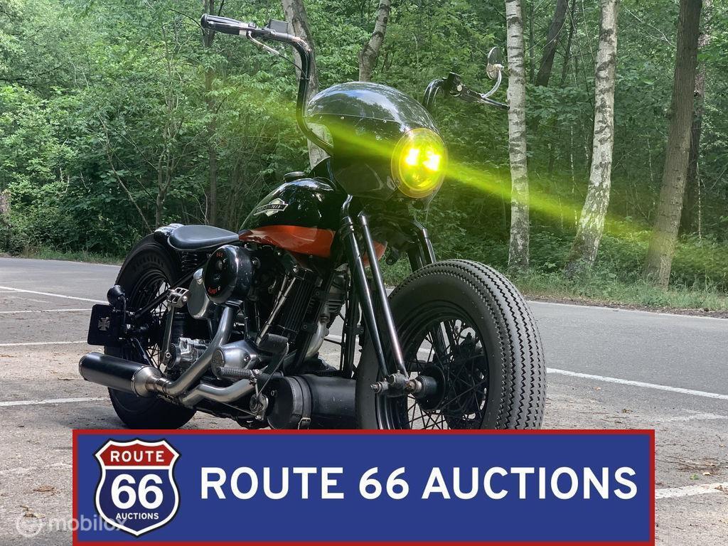 Harley-Davidson Shovelhead Bobber | 1975 | Route 66 Auctions, Overige merken, Zwart, Bedrijf, Handgeschakeld