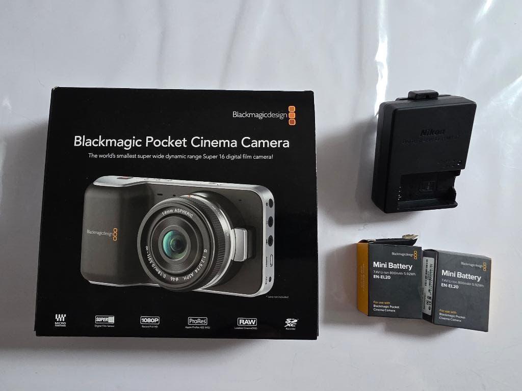 Blackmagic pocket cinema camera og original comme neuf, Ophalen of Verzenden, Zo goed als nieuw