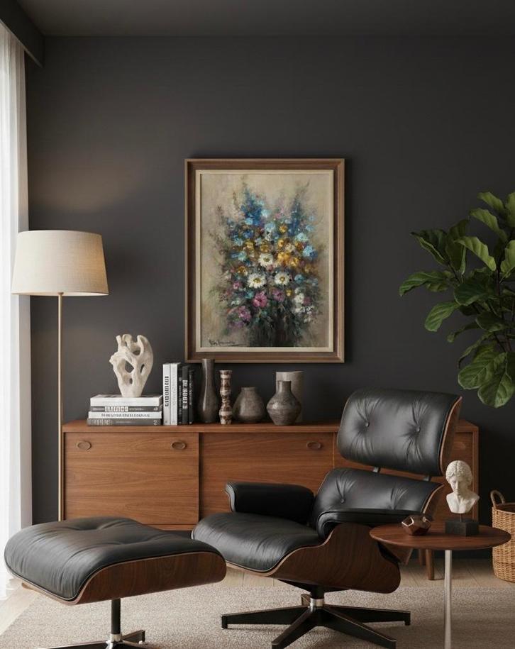 Stilleven met bloemen - Peter Brouwer, Antiek en Kunst, Kunst | Schilderijen | Klassiek, Ophalen of Verzenden