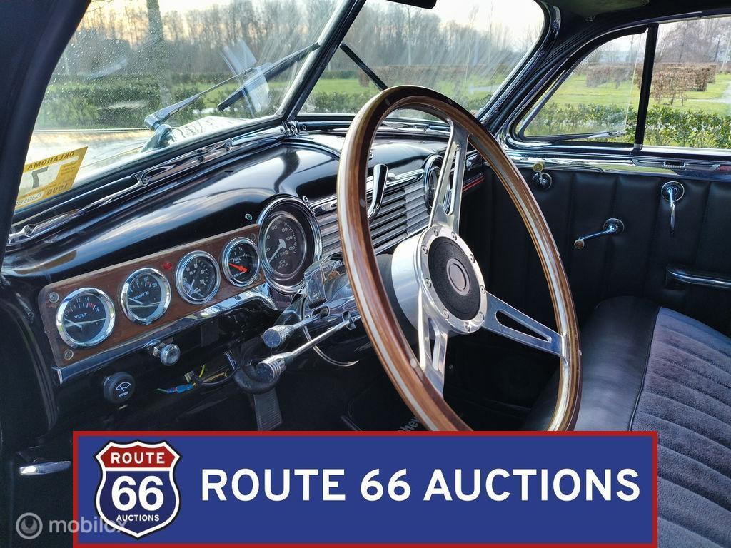 Chevrolet Fleetline Coupe | 1948 | Route 66 Auctions, Auto's, Chevrolet, Zwart, Bedrijf, Handgeschakeld