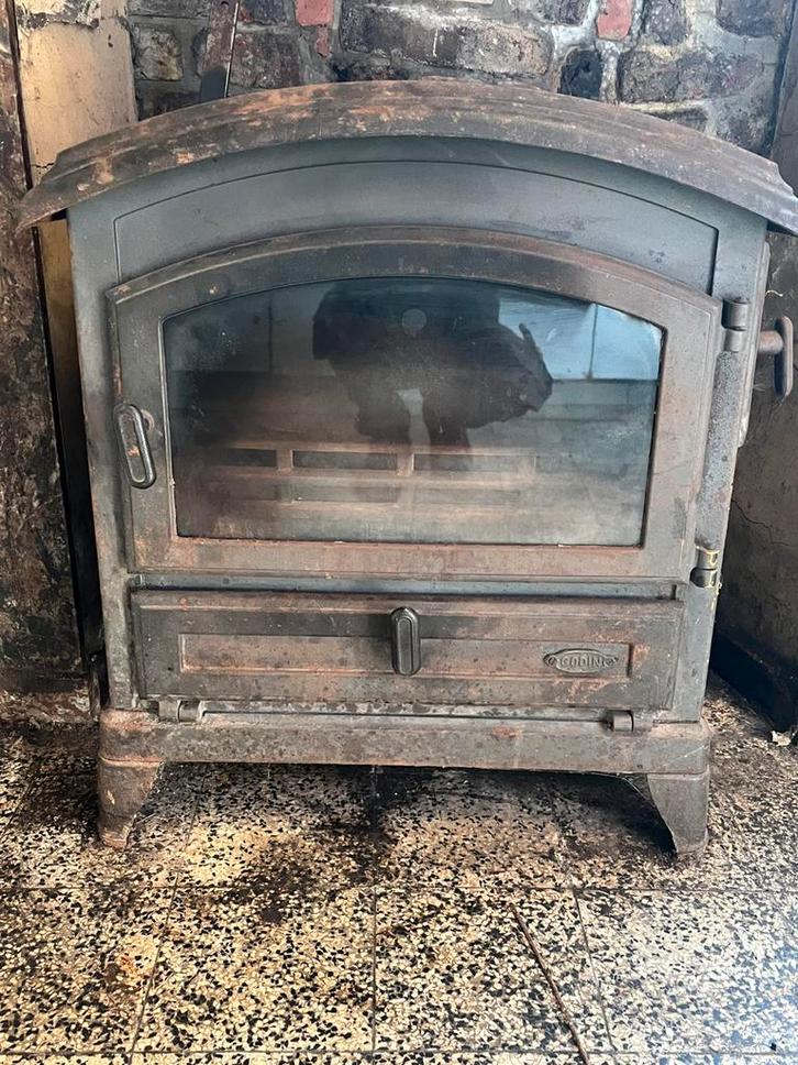 Poel de marque godin charbon,bois, Huis en Inrichting, Kachels, Zo goed als nieuw, Hout, Ophalen