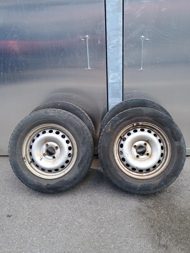 4x Velg 14inch met winterbanden continentl, Auto-onderdelen, Ophalen, Winterbanden, Band(en)