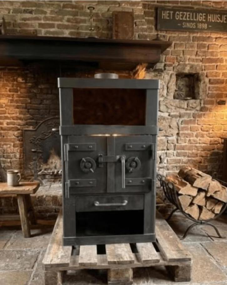 werkplaats kachel houtkachel, Huis en Inrichting, Kachels, Gebruikt, Houtkachel, Hout, Ophalen