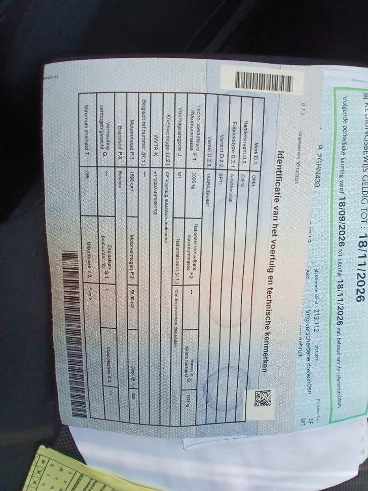 opel zafira EXPORT, Auto's, Opel, Particulier, Zafira, Benzine, Euro 5, Handgeschakeld, Ophalen