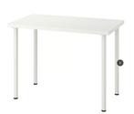 Ikea LINNMON / ADILS Tafel, wit, 100x60 cm, Huis en Inrichting, Bureaus, Ophalen of Verzenden, Bureau