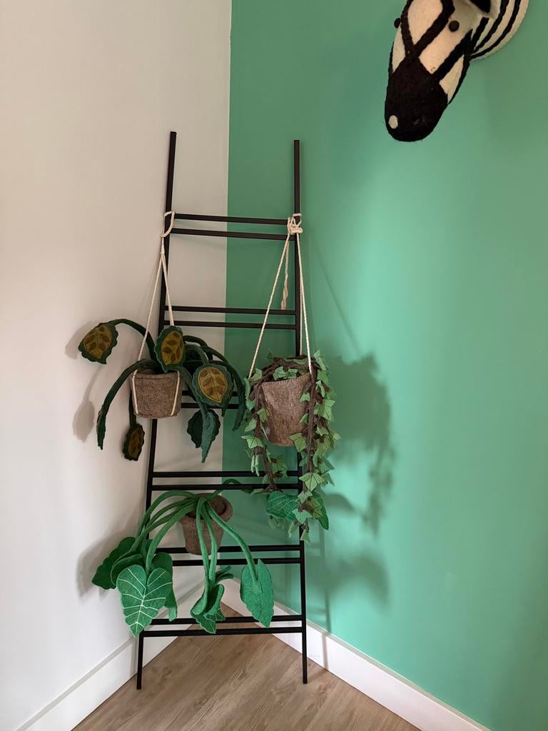 Trap met  planten( vilt), decoratie kinderkamer, Ophalen, Zo goed als nieuw