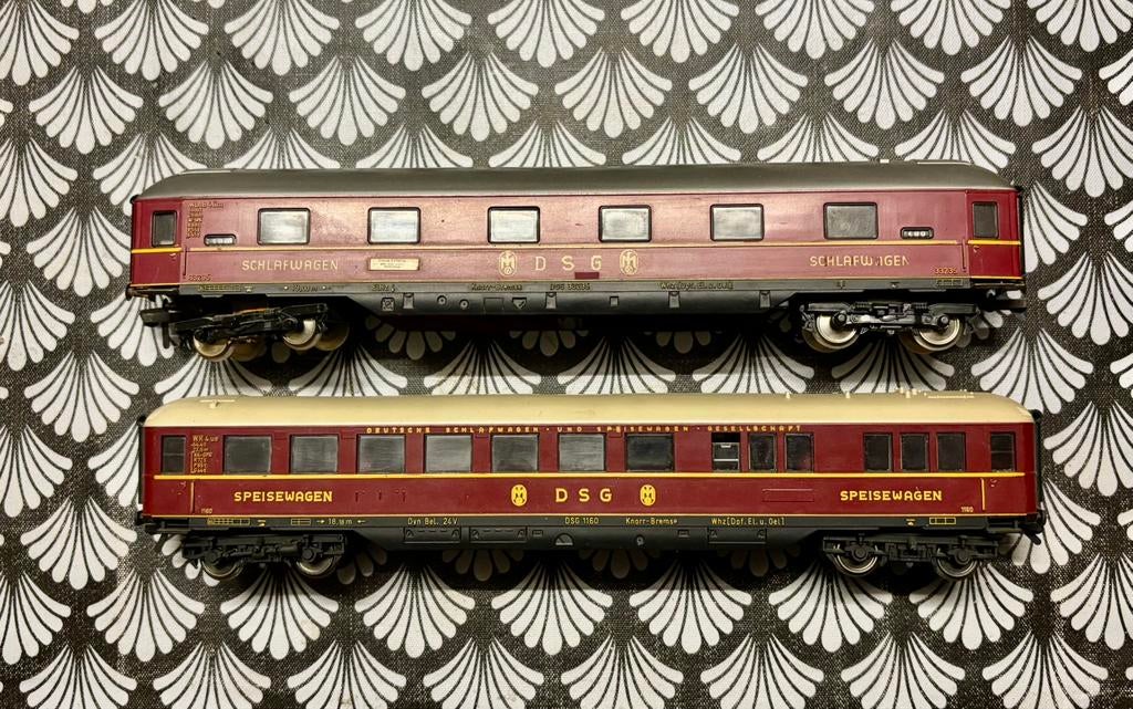 DB personenauto's DSG Fleischmann HO, Ophalen of Verzenden, Zo goed als nieuw, Fleischmann