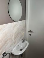 Gasten lavabo + spiegel+ houders wc rol + houder handdoek, Ophalen, Gebruikt, Handdoek