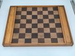 Vintage Houten Dambord 8x8 & 10x10 ca.1930 Breveté, Antiek en Kunst, Ophalen