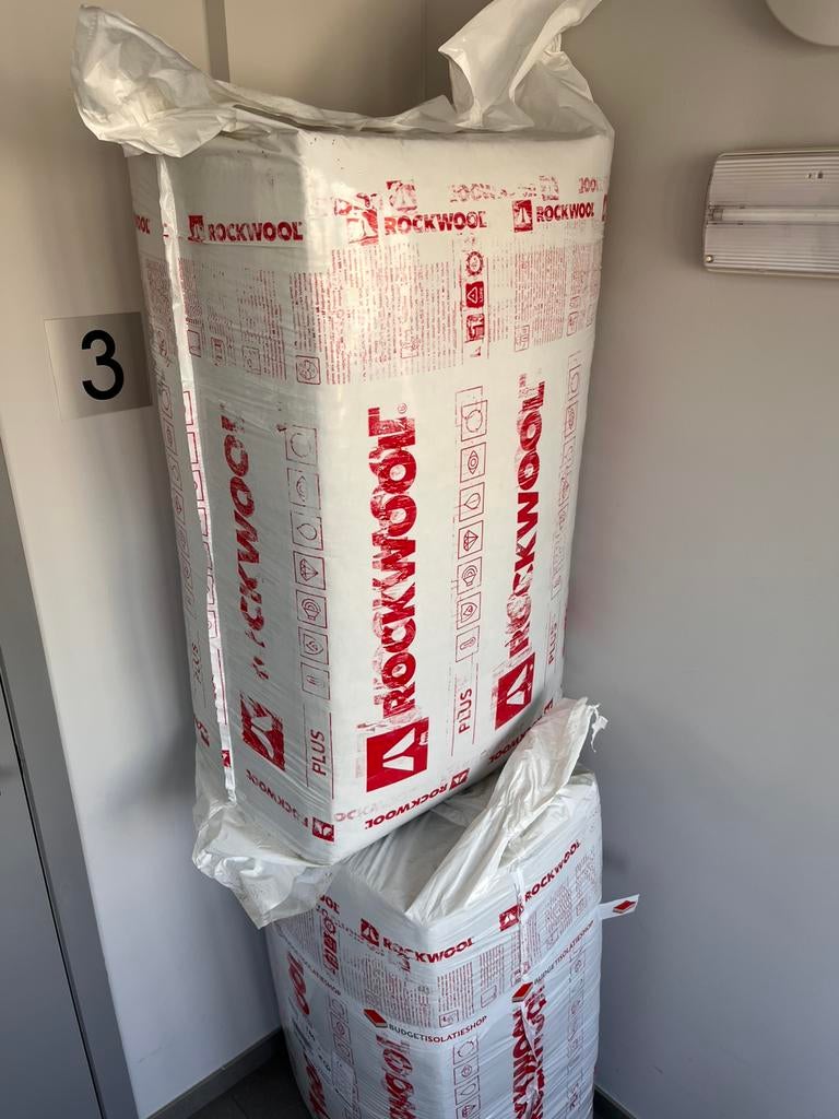 2 pakken rockwool 180 mm x 1000 mm x 610 mm, Doe-het-zelf en Bouw, Ophalen, 12 cm of meer, Nieuw, Steenwol