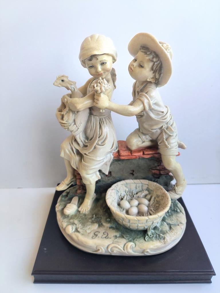 Statue italienne vintage G.A. Florence (Giuseppe Armani), Enlèvement ou Envoi