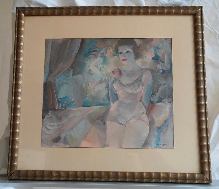 Elegante Dame, Antiek en Kunst, Kunst | Schilderijen | Klassiek, Ophalen