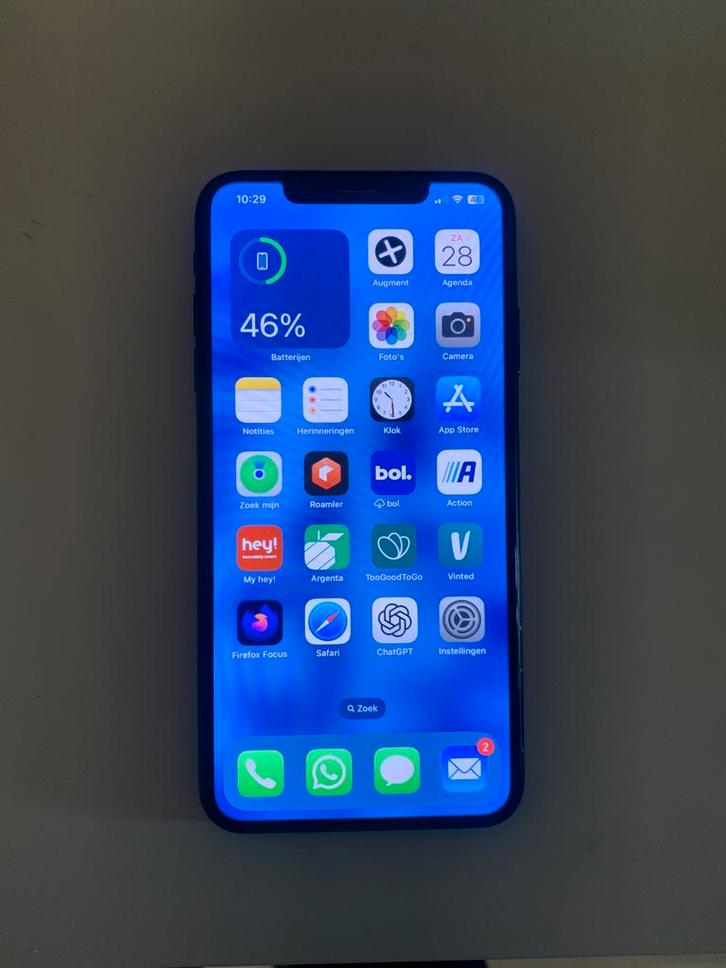 IPhone XS max in nieuw staat 100% batterij + battery case, Télécoms, Téléphonie mobile | Apple iPhone, Comme neuf, iPhone XS, Enlèvement ou Envoi