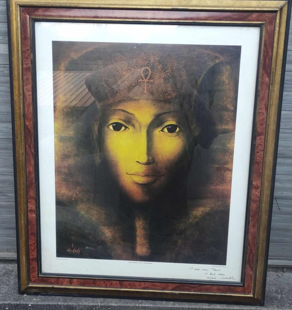 lithographie signe eugene demane, Ophalen of Verzenden