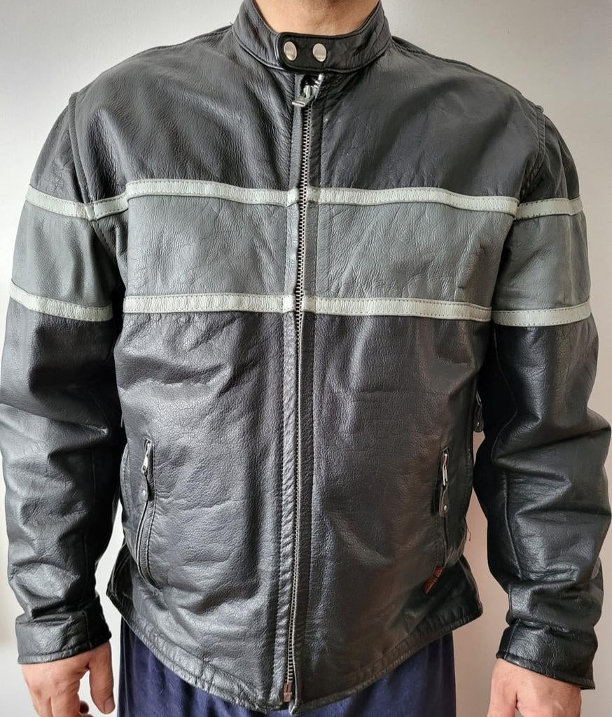 Magnifique veste de moto en cuir véritable HARLEY-DAVIDSON, Motos, Vêtements | Vêtements de moto, Enlèvement ou Envoi