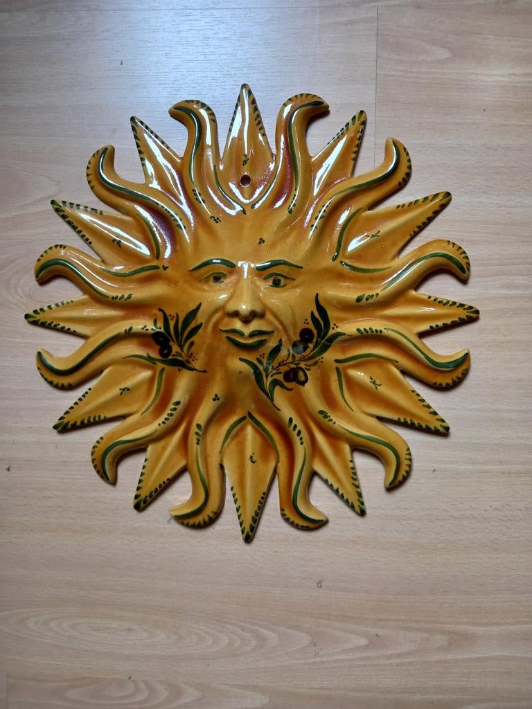 Soleil en céramique., Enlèvement