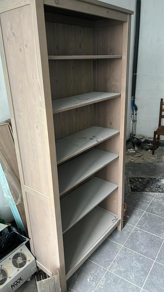 HEMNES Boekenkast grijsbruin / taupe, Ophalen, 50 tot 100 cm, Zo goed als nieuw, 150 tot 200 cm