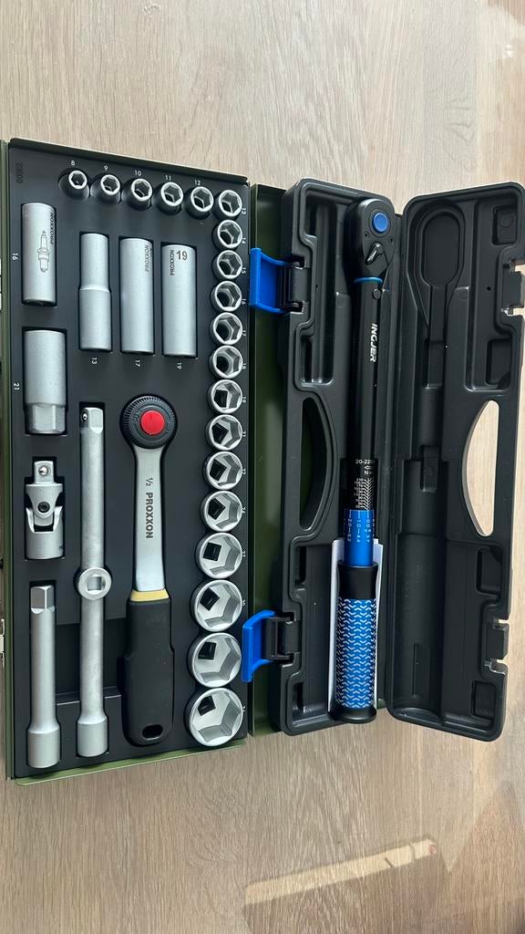 Proxxon doppenset 1/2 en momentsleutel20-220nm, Ophalen of Verzenden, Nieuw