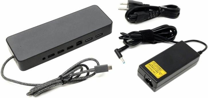 HP USB-C Universal Dock HSA-B005DS with 90w power supply, Informatique & Logiciels, Stations d'accueil, Comme neuf, Station d'accueil