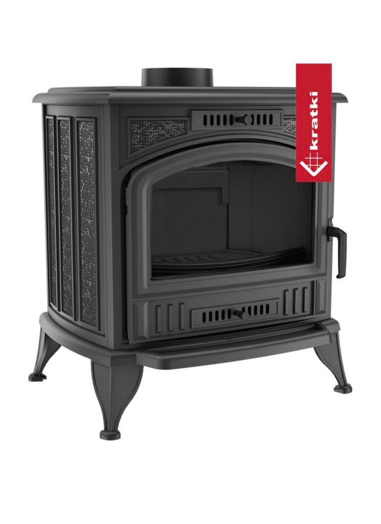 26011 Poêle à bois NEUF en fonte k6 8kw, Enlèvement, Utilisé, Bois, Autoportant