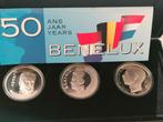 Benelux set  zilver munten, Ophalen of Verzenden, Zilver