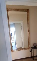 Goudkleurige  rechthoekige spiegel, Huis en Inrichting, Woonaccessoires | Spiegels, Ophalen, 200 cm of meer, Zo goed als nieuw